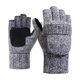 thumbnail image 2 of Guantes sin dedos jinwen Tejer De Medio para Correr Niñas Otoño Gris claro, 2 of 8