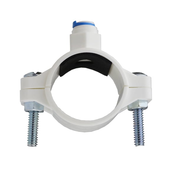 Drain Saddle with 1/4 Inch Quick Connect Plastic Water Filters Clamp