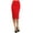 Red, variant on Women's Casual Solid Color Office Wear Pencil Skirt