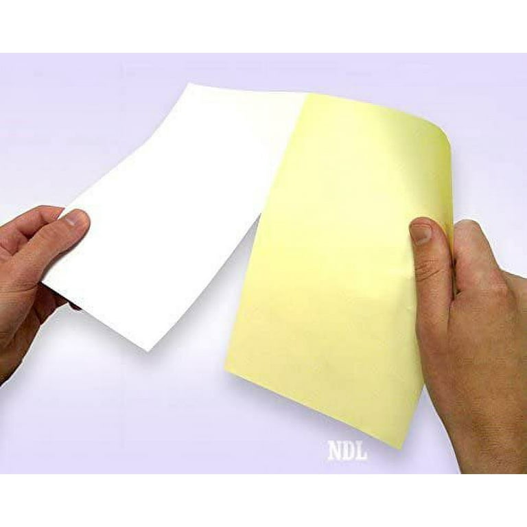 8-1/2 x 11 2 Color Perforated Paper 2500 White/Yellow 