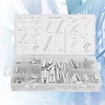 thumbnail image 2 of Ensemble d'Assortiment de Ressorts Ressorts de Compression et d'Extension Plaqués Zinc Kit de Remplacement de Ressorts en Métal pour Réparations en Magasin et à Domicile 200 Pcs, 2 of 7