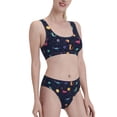 thumbnail image 4 of High Waisted Bikini Sets For Women, Space Dinosaur Swimsuits Tummy Control, Two Pieces Bathing Suit, 4 of 8