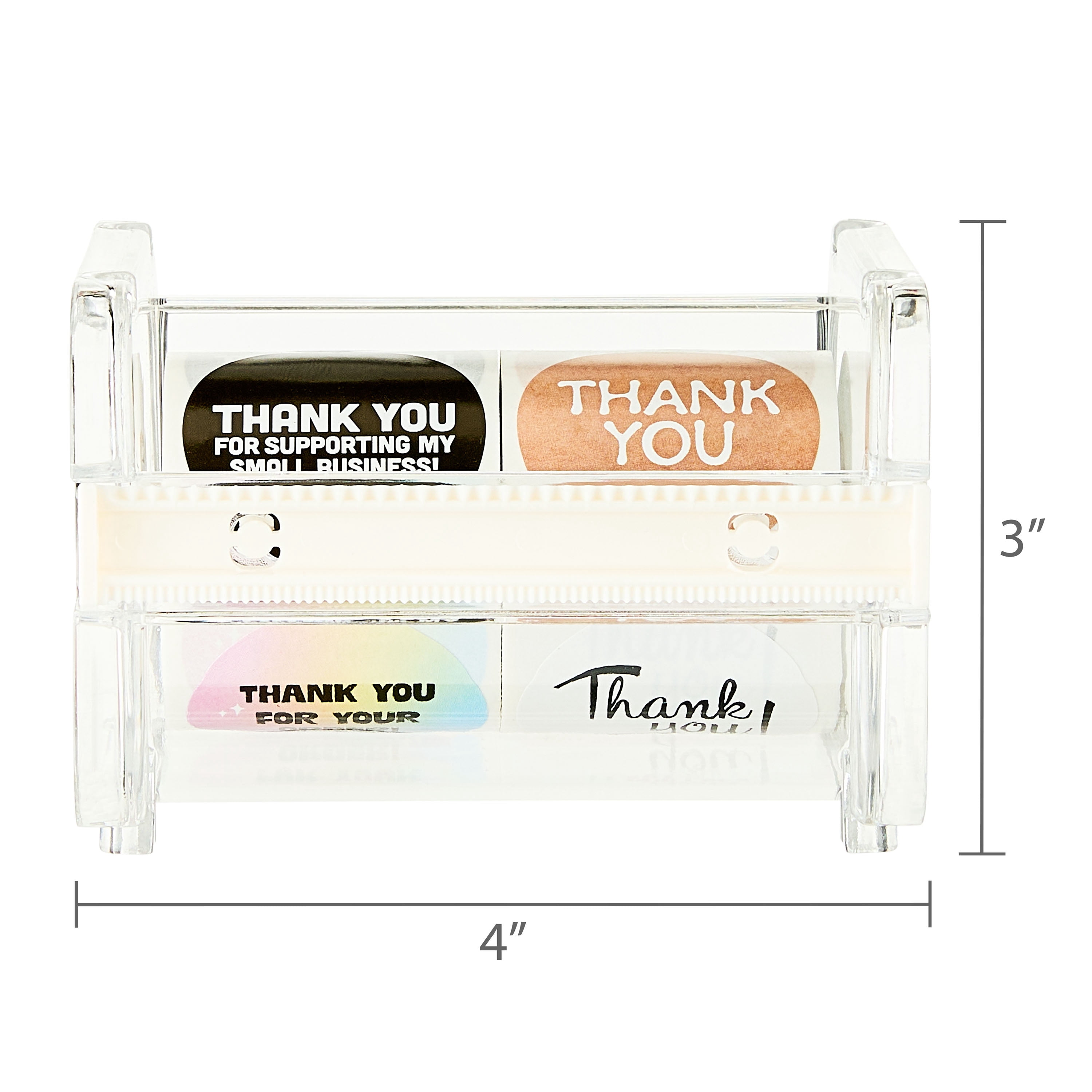 Pen+Gear Thank You Stickers with Dispenser, Assorted Designs, 500 Count
