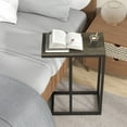thumbnail image 4 of Costway C-shaped Side Table Industrial Sofa Table with Heavy-duty Metal Frame Gray, 4 of 9
