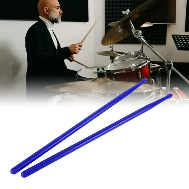 2PCS Nylon Drumsticks Exercise Drum Stick Replacement Drum Mallet Drum Rods Percussion Accessories