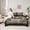 Stone Grey 07, variant on Feelyou Rustic Fish Print Twin Bedding Sets 7-Piece for Men, Western Happy Christmas Bedding Comforter Set