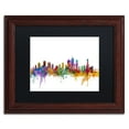 thumbnail image 2 of Trademark Fine Art "Brisbane Australia Skyline" Canvas Art by Michael Tompsett Black Matte, Wood Frame, 2 of 5