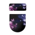 thumbnail image 5 of COEQINE Toilet Lid Cover and Toilet Tank Cover, Easy to Clean Breathable Stretchable Toilet Cover 2 Piece Set for Indoor Decoration, Rose Butterfly Starry Sky, 5 of 7