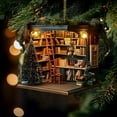 thumbnail image 6 of FurNest Christmas Bookstore Ornament, Book Lover Christmas A2C5 Orna, 6 of 9