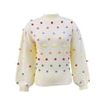 thumbnail image 4 of Gibobby SuéTer Para Mujeres Suéter de punto de colorido con cuello redondo elegante para mujer: elegante de otoño e invierno(Beige,G), 4 of 6