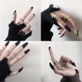 thumbnail image 3 of 24 Piezas De Uñas Postizas/Congeladas Acrílicas Impermeables/Pegatinas Falsas, 3 of 4