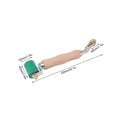 thumbnail image 4 of 40mm Wallpaper Roller Seam Roller Steel, Wood Handle Silicone Seam Roller Dual Use Brass Wheel for PVC Welding B, 4 of 7