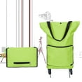 thumbnail image 2 of Mobutofu Collapsible Shopping Cart For General Users 1Set Green, 2 of 8
