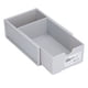 thumbnail image 4 of Caja de almacenamiento Material PP apilable Almacenamiento clasificado de gran capacidad Caja de cajón resistente y duradera Gris, 4 of 5