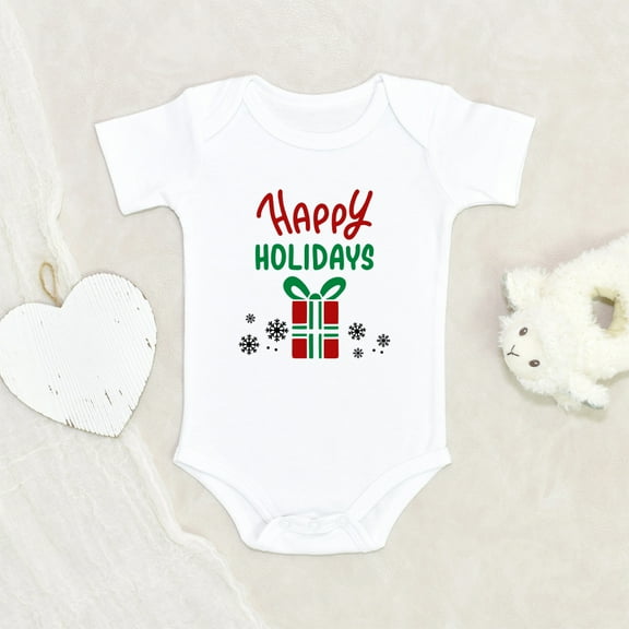 Newbabywishes - Adorable Happy Holidays Baby Clothes for Boys and Girls - Christmas Baby Clothing