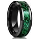 thumbnail image 4 of Fashion 8mm Men's Stainless Steel Celtic Dragon Ring Inlay Red Green Black Carbon Fiber Ring Wedding Band Charm Jewelry Gifts, 4 of 5