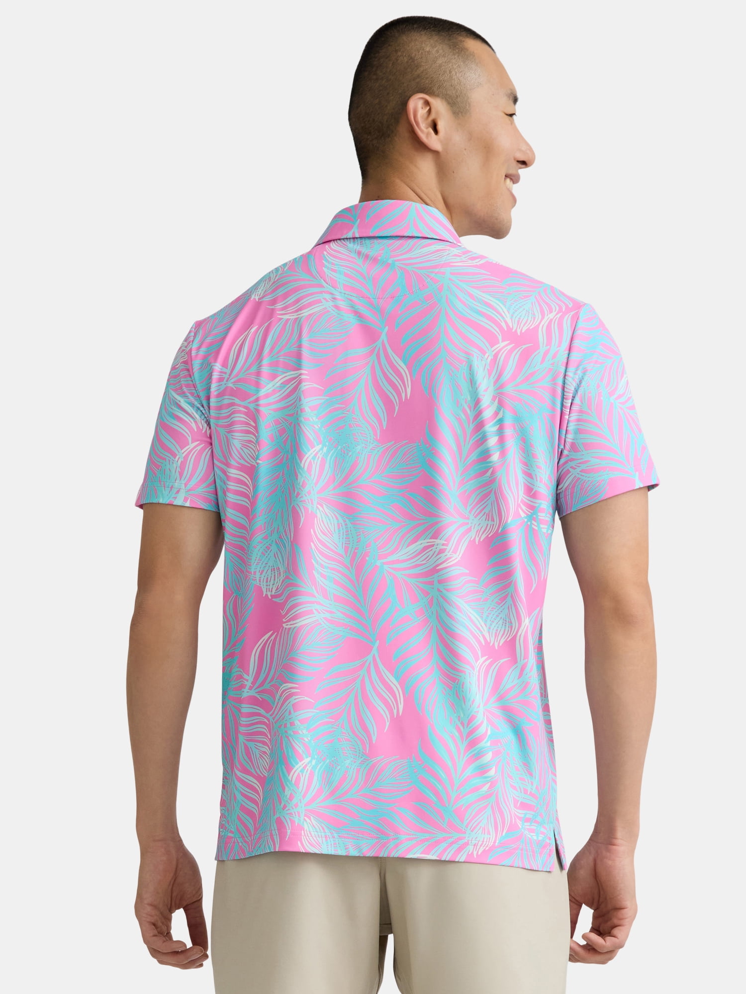 Birdie Bound Men's & Big Men's Novelty Print Golf Polo, Sizes S-5XL