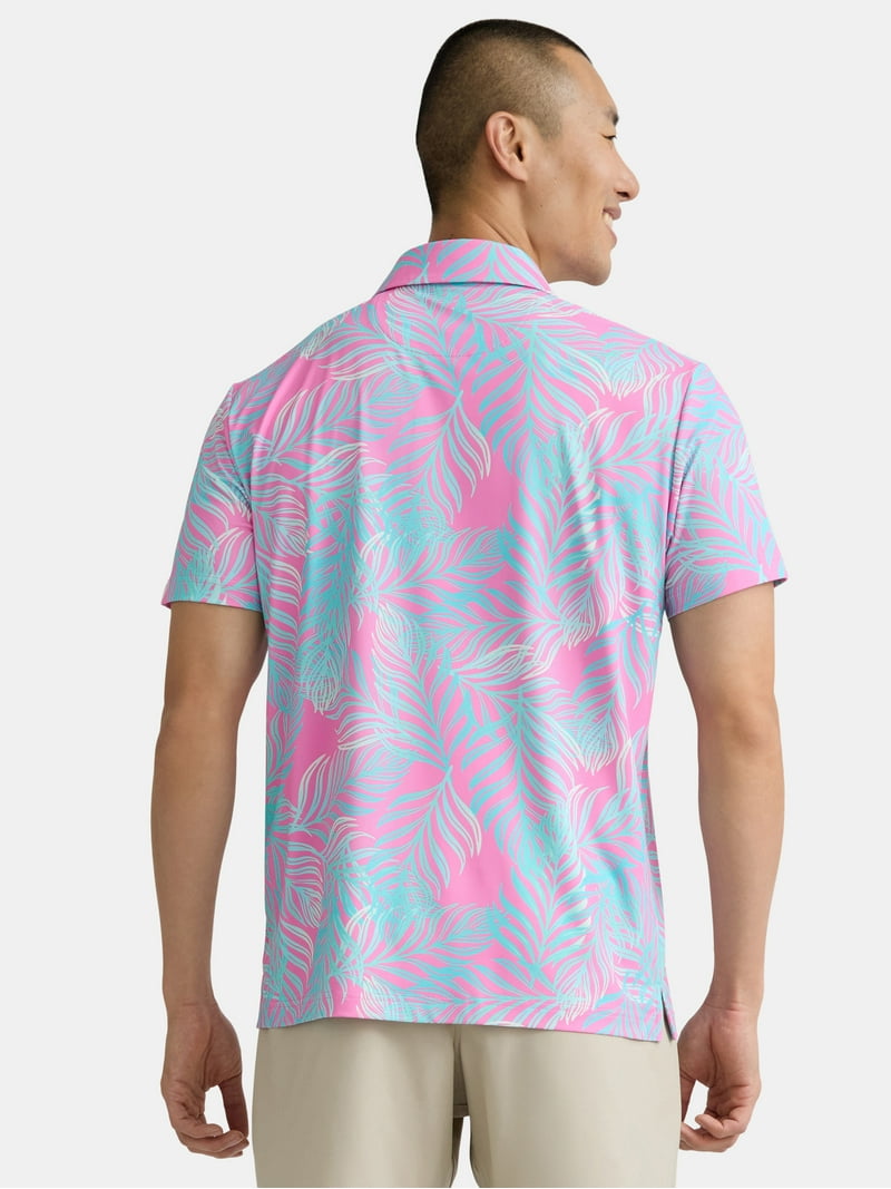 Birdie Bound Men's & Big Men's Novelty Print Golf Polo, Sizes S