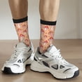 thumbnail image 4 of Uemuo Mushroom Pattern Women's Crew Socks, Soft Durable Breathable Moisture-Wicking with Odor Control Cotton socks, 4 of 9