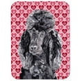 thumbnail image 1 of Black Standard Poodle Large Size Hearts And Love Glass Cutting Board, 1 of 1