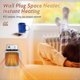 thumbnail image 2 of Household Fan Heater, 800w Plug-in Heater 2 Modes Ptc Ceramic Heater Protector With Remote Control Electric Heater Energy Saving, 2 of 5