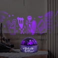 thumbnail image 2 of Halloween Lightshow Illuminations Tabletop ShadowLights Nightmare Before Christmas Disney (Purple), 2 of 6