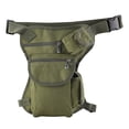 thumbnail image 1 of Bolsa para pierna con cintura baja y múltiples bolsillos, bolsa para muslo de carreras de motocicletas de utilidad militar (verde militar) YUNYI BRAND  Deportes, 1 of 8