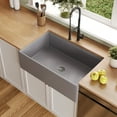 thumbnail image 3 of DV-1K0161GY 33"L x 20"W Kitchen Sink, Farmhouse Workstation Sink with Cutting Board and Dish Drying Rack, 3 of 18