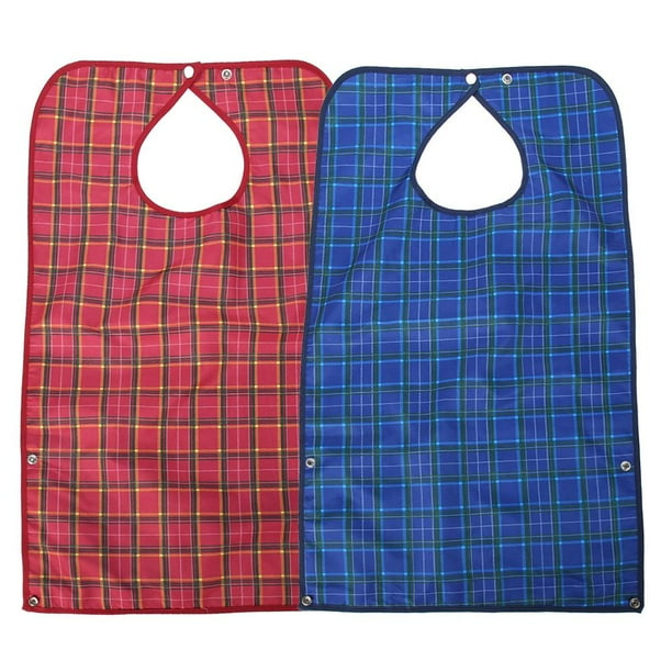 Mgaxyff 2 pack Adult Bib Large Extra Long, Reusable Machine