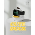 thumbnail image 3 of Charger Stand Compatible with Apple Watch Series 49/46/45/44/42/41/40/38mm iWatch Ultra2/Ultra/10/9/8/SE2/7/6/SE/5/4/3/2/1,Duck Silicone Charging Dock,Supports Night Stand Mode,White, 3 of 14
