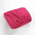 thumbnail image 6 of 700 Thread Count 100% Egyptian Cotton 3-Piece Fitted Sheet ( 1 Fitted Sheet + 2 Pillow Covers) 15 Inches Deep Pocket Size Full XL Color Hot Pink Solid, 6 of 6