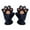 💖 Black_Base#52, variant on Animal Paw Gloves | Full Finger Bear Claw Design | Plush Fuzzy Warm Winter Hand Protection | Soft Durable Material | Cold Weather Comfort | Cozy Gift Idea | 1 Pack