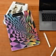thumbnail image 5 of FORMRS A4 Clipboard Folder with Pen Holder Horizontal Foldable School Office Binder, Pink Wavy Plaid, 5 of 9