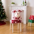 thumbnail image 5 of Christmas Chair Covers, Winter Santa Claus Snowman Elk Chair Back Protector Slipcovers Washable Red White Dining Seat for Home Hotel Kitchen Decor (Elk), 5 of 8