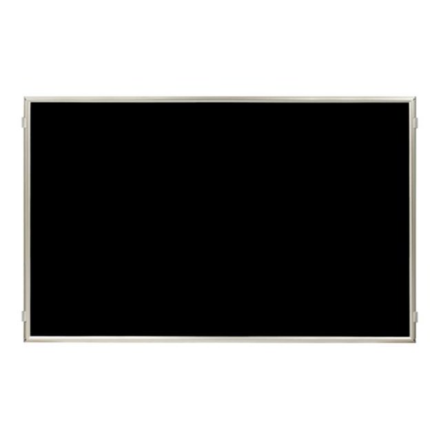 Lavi Industries 50-HFP1008-SA-BK Hinged Frame Sign Panel And Barrier, Satin Aluminum
