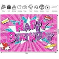 thumbnail image 2 of 5x3ft Pink Spider Theme Backdrop Cartoon Photography Background Kids Boys Girls Birthday Party Decorations Photo Booth Banner Props, 2 of 10
