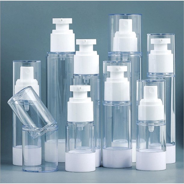 Botella rociadora al vacío de 15, 30, 50 y 100 ml, portátil, para prensar loción, maquillaje, protector solar, al vacío