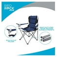 thumbnail image 6 of Padded Camping Folding Chair - Comfortable Outdoor Sports Chairs w/Cup Holder, Portable Carry Bag - for Beach, Park, Soccer, Baseball, Softball, Picnic, Adults - Navy Blue 1 - Pack, 6 of 9