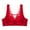 Red, variant on XFLWAM Bras for Women Lace Breathable Underwear Full Coverage Push Up Seamless Bras Adjustable Strap Wireless Bralette