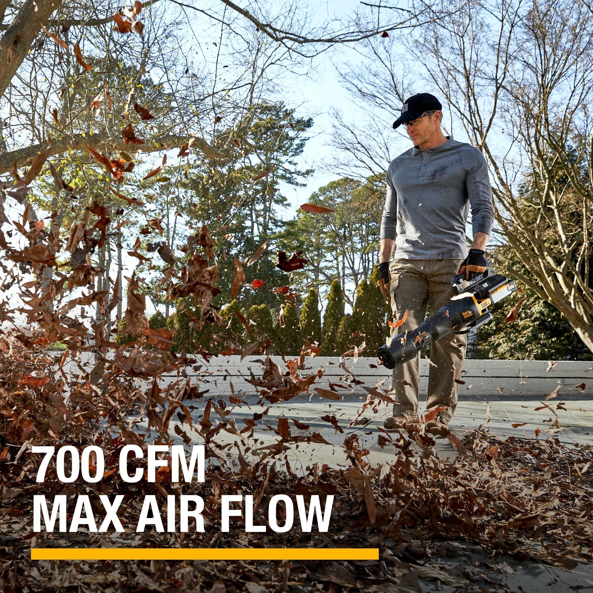 Caterpillar Cat® DG650 60V 700 CFM 135 MPH Brushless Leaf Blower (2.5ah Battery & Charger Included)