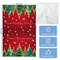 thumbnail image 5 of Red Christmas 1 Pack Kitchen Towel, Water Absorbent Dish Towel, Winter Xmas Trees Snowflake Holiday Decorative Hand Towels - Quick Drying Cloth for Cooking Baking, 18x28 Inch, 5 of 8