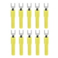 thumbnail image 3 of Fork Wire Connector, Reliable Spade Plug U Type High Strength Rugged Lightweight  For Multimeter Yellow, 3 of 8