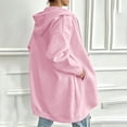 thumbnail image 3 of Perfectbot Women's Hooded Zip Up Jacket, Full Zip Fall Hoodie with Drawstring & Side Pockets, 3 of 6