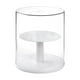 thumbnail image 1 of Caja de almacenamiento con soporte para exhibición de figuras, transparente, de doble capa, giratoria blanco, 1 of 9