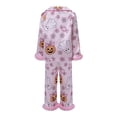 thumbnail image 4 of RUINIXCW Mommy and Me Halloween Pajamas Set Mom and Daughter Matching Pajamas Ghost Pumpkin Long Sleeve Shirt Pants Silk Stain Sleepwear PJS Women Girl, 4 of 10
