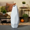 thumbnail image 2 of Ceramic Vase Matte Finish White-16.25"H, 2 of 2