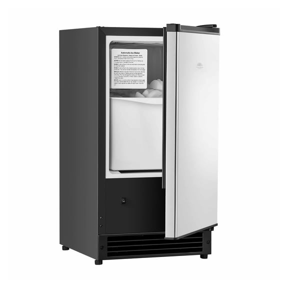 Undercounter Ice Maker 25lbs/Day Built-in Ice Machine Reversible Door Fast Ice