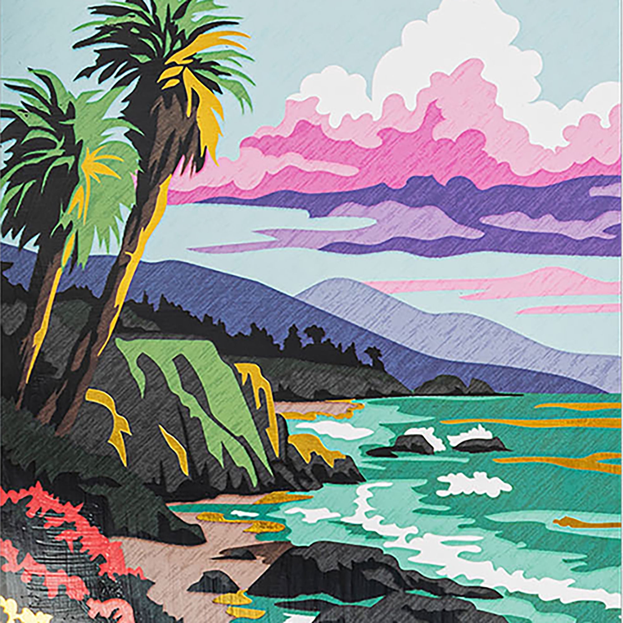 Brea Reese: Scratch Art Paper Pad - Seasonal Landscapes - 6 Designs, Guided Art, Metallic Accents, Dual-Tip Stylus & Brush, 9x12" Pages, Adult Craft