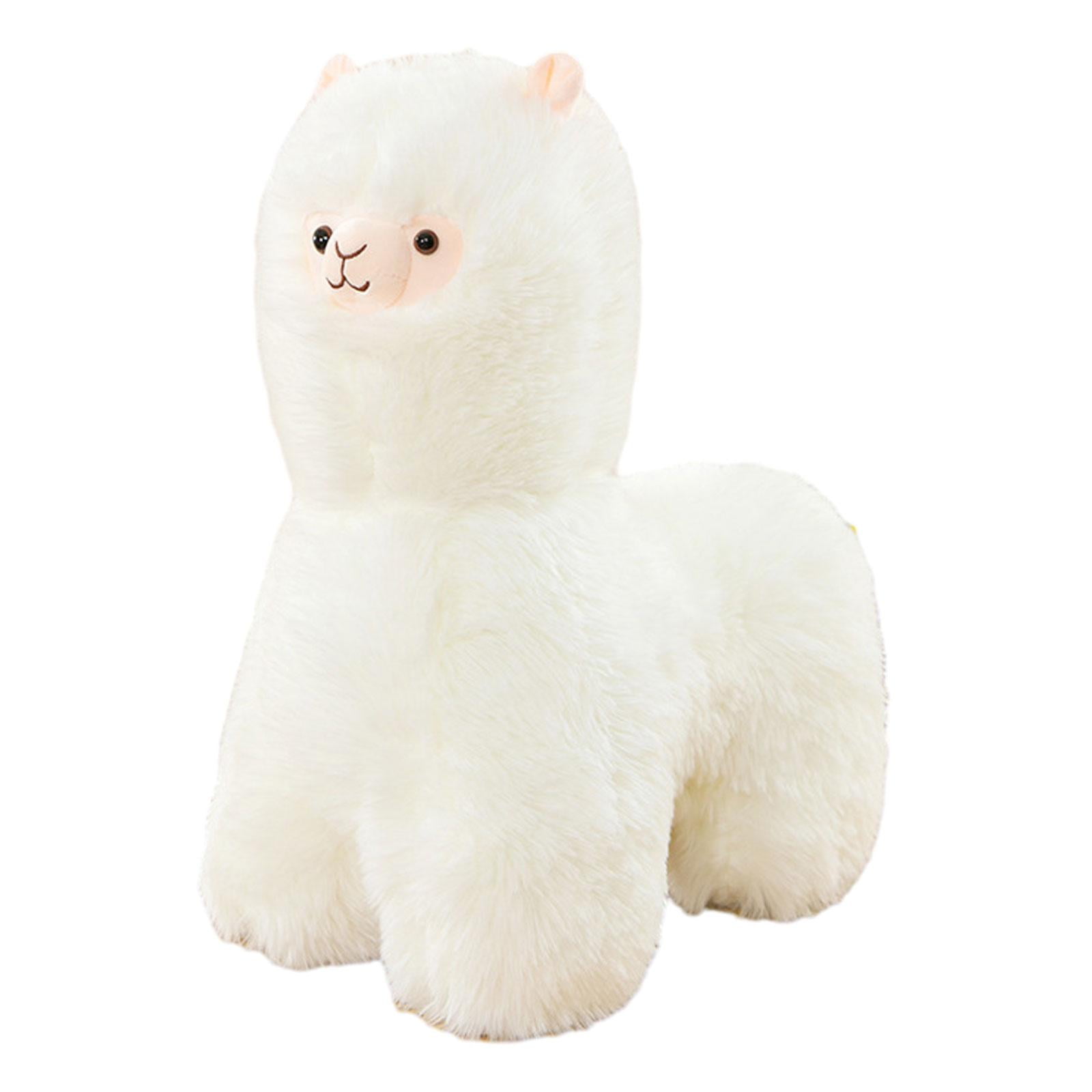 Alpaca Stuffed Animals Doll Alpaca Plush Toy for Sofa Anniversary Livingroom 60cm white