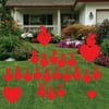 Valentine's Day Yard Decoration - Happy Valentine's Day Hearts